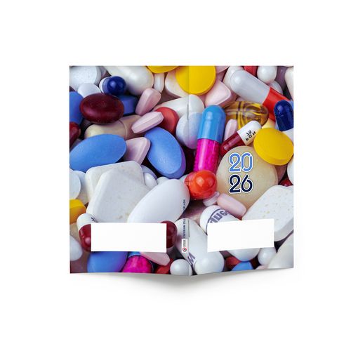 AGENDA ECO POCHE 2026 - THEME PHARMA-1 - 95 x 165 mm - QUINZAINIER 64 PAGES - COUVERTURE 380g QUADRI PAGES 1 ET 4 - PELLICULAGE BRILLANT RECTO - PIQURE 2 POINTS METAL thumbnail 5