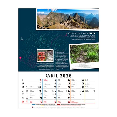 HUBERT 2026 - 12 FEUILLETS - BLOC SEUL SANS MARQUAGE thumbnail 5