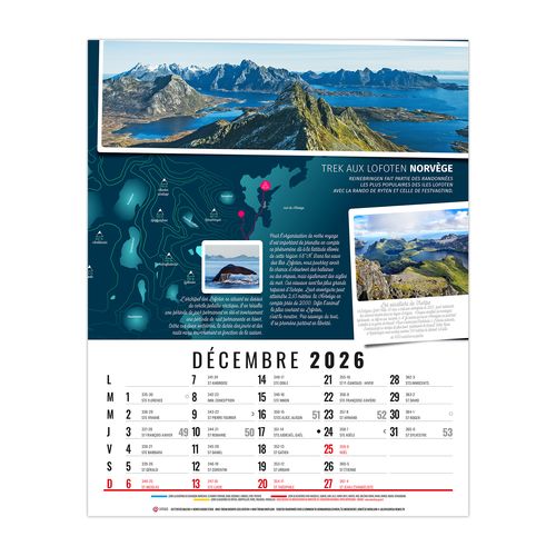 HUBERT 2026 - 12 FEUILLETS - BLOC SEUL SANS MARQUAGE thumbnail 13