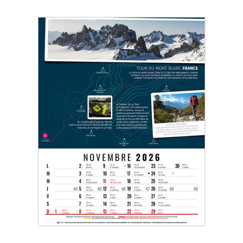 HUBERT 2026 - 12 FEUILLETS - BLOC SEUL SANS MARQUAGE thumbnail 12