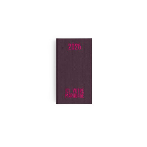 AGENDA EMBOITE TOILE 2026 - MINI 90 x 165 mm - COUVERTURE ARDOISE - SANS MARQUAGE thumbnail 12