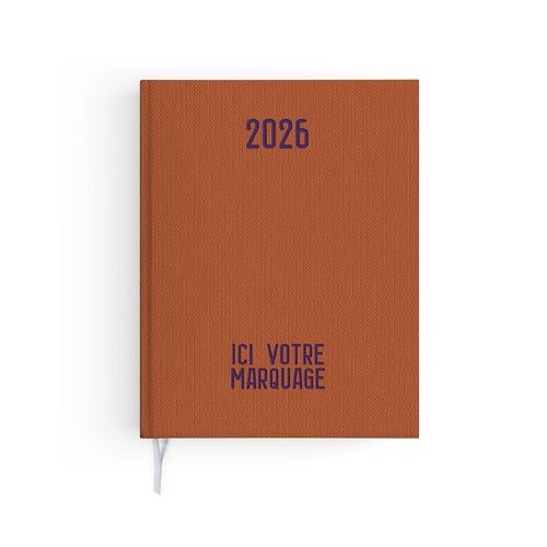 AGENDA EMBOITE TOILE 2026 - MINI 90 x 165 mm - COUVERTURE ARDOISE - SANS MARQUAGE thumbnail 5