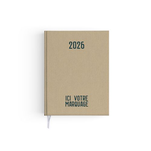 AGENDA EMBOITE TOILE 2026 - MINI 90 x 165 mm - COUVERTURE ARDOISE - SANS MARQUAGE thumbnail 6