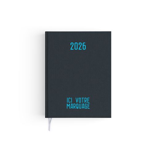 AGENDA EMBOITE TOILE 2026 - MINI 90 x 165 mm - COUVERTURE ARDOISE - SANS MARQUAGE thumbnail 8