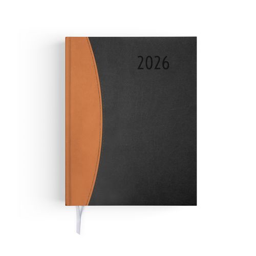 AGENDA EMBOITE PRESTIGE 2026 - MINI 90 x 165 mm - COUVERTURE ANTHRACITE - SANS MARQUAGE thumbnail 4