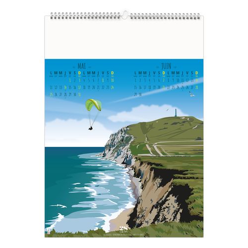 TOUR DE FRANCE VINTAGE 2026 - 6 FEUILLETS - RELIURE BAGUETTE - MARQUAGE 1 COULEUR thumbnail 6