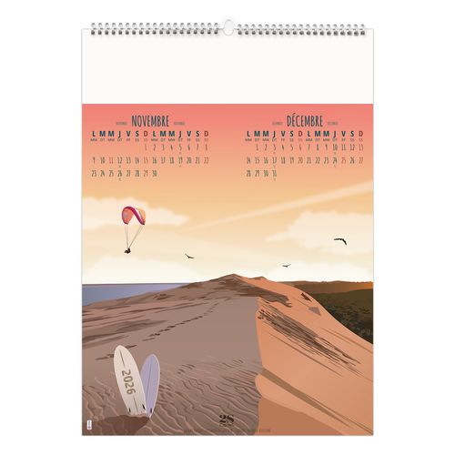 TOUR DE FRANCE VINTAGE 2026 - 6 FEUILLETS - RELIURE BAGUETTE - MARQUAGE 1 COULEUR thumbnail 9