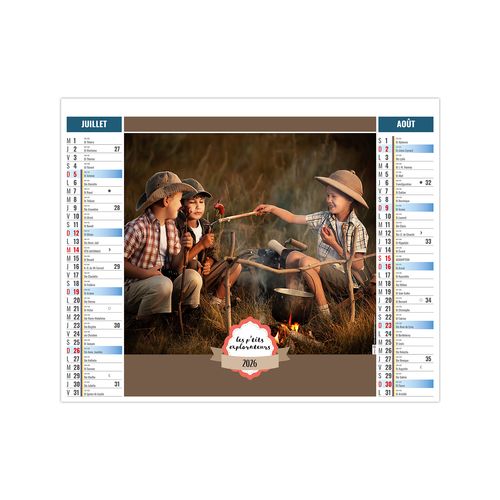 2EN1 - ENFANTS 2026 - SMALL 330 x 470 mm - MARQUAGE 1 COULEUR thumbnail 5