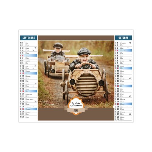 2EN1 - ENFANTS 2026 - SMALL 330 x 470 mm - MARQUAGE 1 COULEUR thumbnail 6