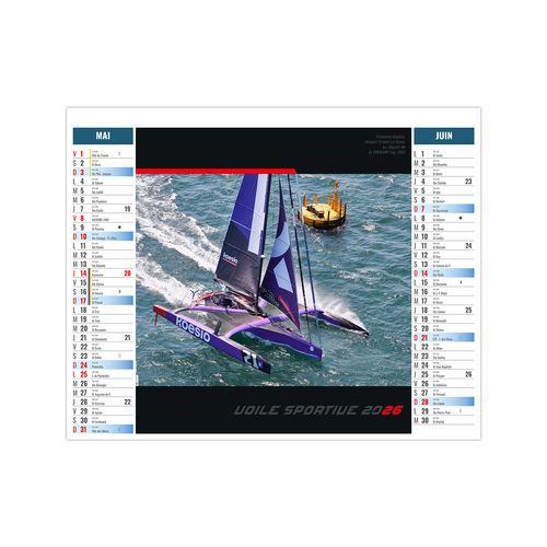 2EN1 - MARIN 2026 - XXL 474 x 700 mm - MARQUAGE 1 COULEUR thumbnail 4