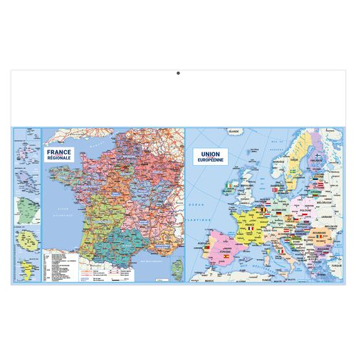 PICTURES 2026 - MAXI 650 x 405 mm - LEGER 400G - DOS FRANCE REGIONS - SANS MARQUAGE - 1 TROU EN TETE thumbnail 6