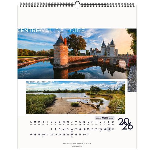 LA FRANCE PANORAMIQUE 2026 - SMALL 330 x 400 mm - MARQUAGE 1 COULEUR thumbnail 10