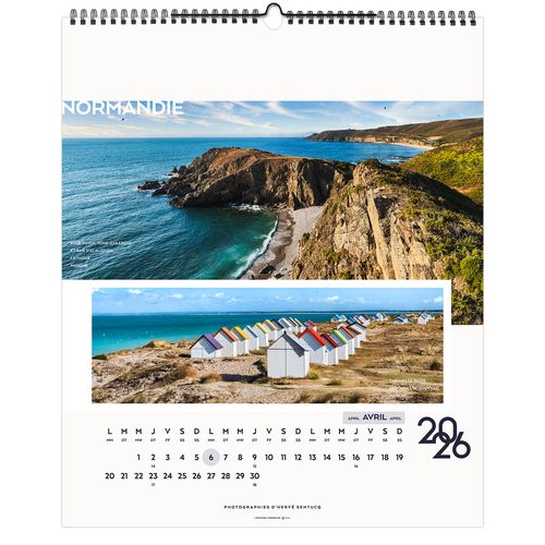 LA FRANCE PANORAMIQUE 2026 - SMALL 330 x 400 mm - MARQUAGE 1 COULEUR thumbnail 6