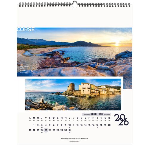 LA FRANCE PANORAMIQUE 2026 - SMALL 330 x 400 mm - MARQUAGE 1 COULEUR thumbnail 14