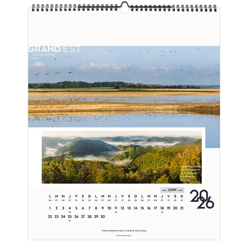 LA FRANCE PANORAMIQUE 2026 - SMALL 330 x 400 mm - MARQUAGE 1 COULEUR thumbnail 8