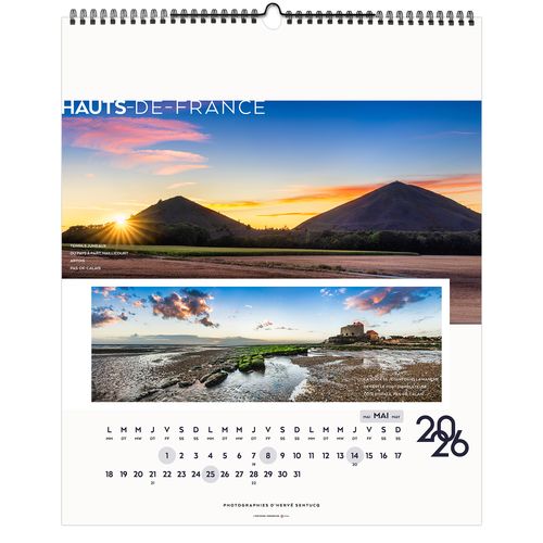 LA FRANCE PANORAMIQUE 2026 - SMALL 330 x 400 mm - MARQUAGE 1 COULEUR thumbnail 7