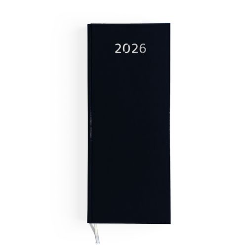 AGENDA DE CAISSE 2026 - DOS CARRE COUSU COLLE EMBOITE - 137 x 335 mm - COUVERTURE BORDEAUX - TRANSFERT A CHAUD thumbnail 4