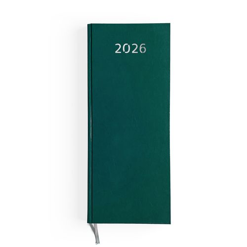 AGENDA DE CAISSE 2026 - DOS CARRE COUSU COLLE EMBOITE - 137 x 335 mm - COUVERTURE BORDEAUX - TRANSFERT A CHAUD thumbnail 5