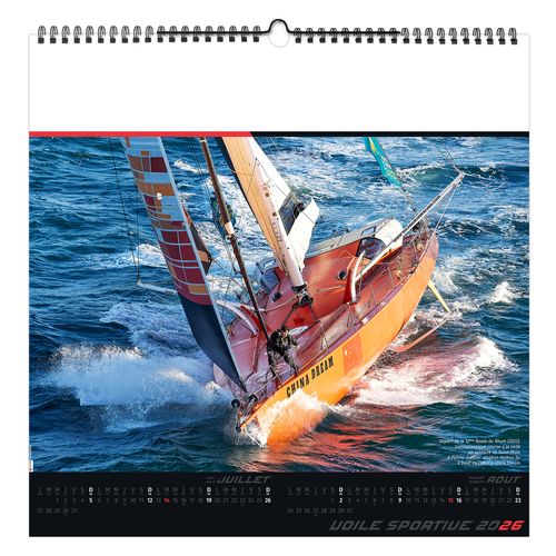 VOILE SPORTIVE 2026 - SMALL 330 x 330 mm - MARQUAGE 1 COULEUR - RELIURE BAGUETTE thumbnail 8