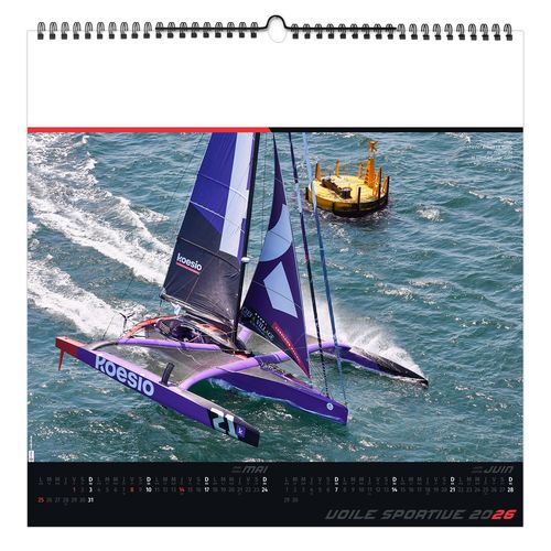 VOILE SPORTIVE 2026 - SMALL 330 x 330 mm - MARQUAGE 1 COULEUR - RELIURE BAGUETTE thumbnail 7