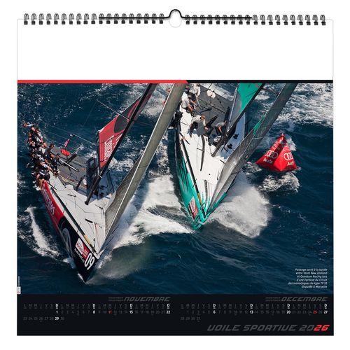 VOILE SPORTIVE 2026 - SMALL 330 x 330 mm - MARQUAGE 1 COULEUR - RELIURE BAGUETTE thumbnail 10