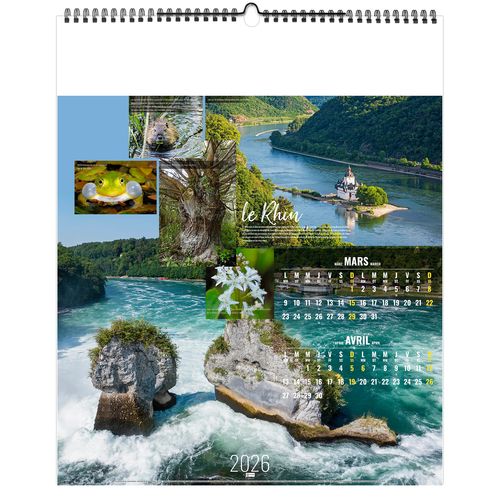 FLEUVES D'EUROPE 2026 - SMALL 330 x 400 mm - MARQUAGE 1 COULEUR - RELIURE BAGUETTE thumbnail 6