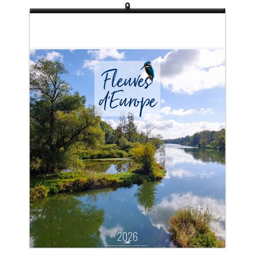 FLEUVES D'EUROPE 2026 - SMALL 330 x 400 mm - MARQUAGE 1 COULEUR - RELIURE BAGUETTE thumbnail 4
