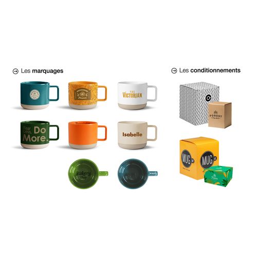 MUG céram. 80ml REMY col. - 5