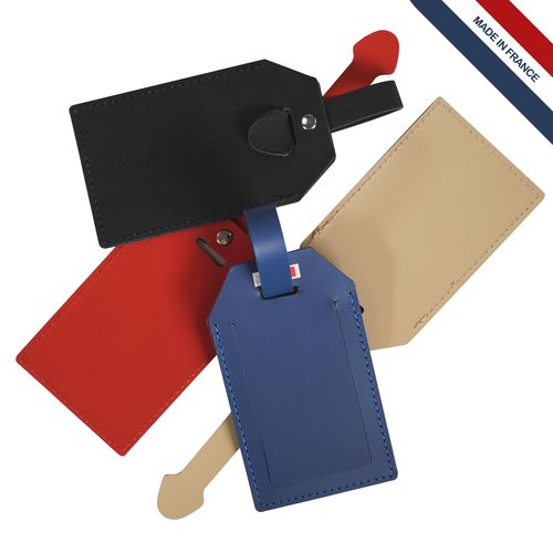 Porte-étiquette cuir régé. - 1