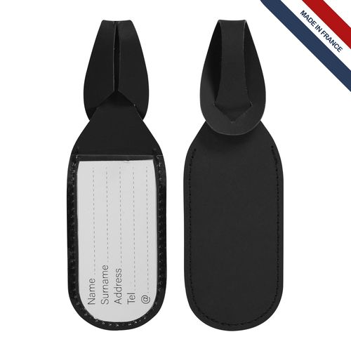 Porte-étiquette cuir régé. - 2