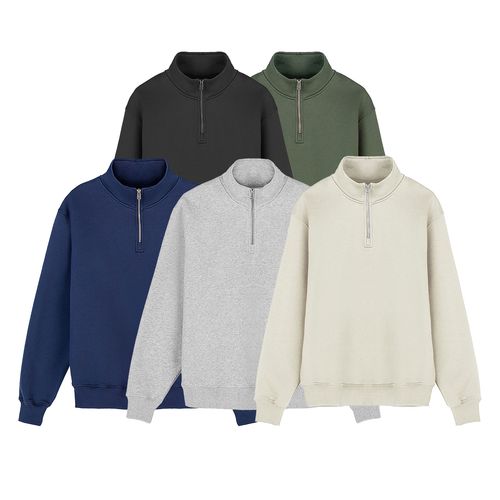 Sweat zip. coton bio. 340g - 1