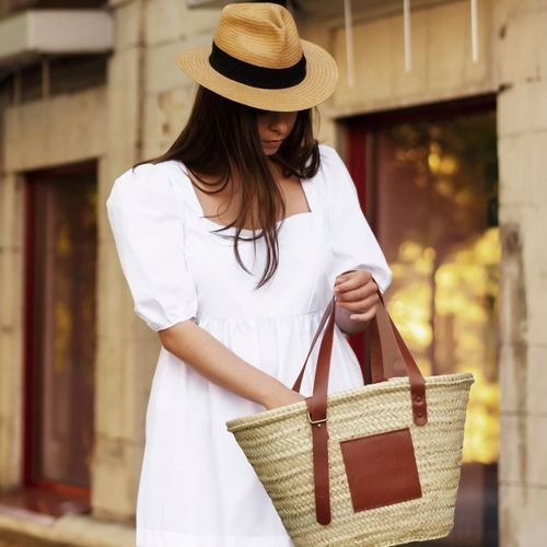 Panier moyen anses cuir* - 2