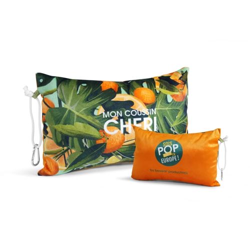 Coussin de voyage polyester recyclé 170g (toucher velours), RIONDET SERIPUB, EYBENS