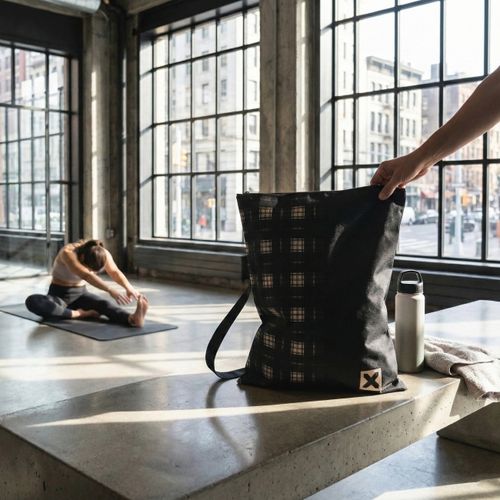 Sac à dos / Gymbag zippé polyester recyclé   230g - 4