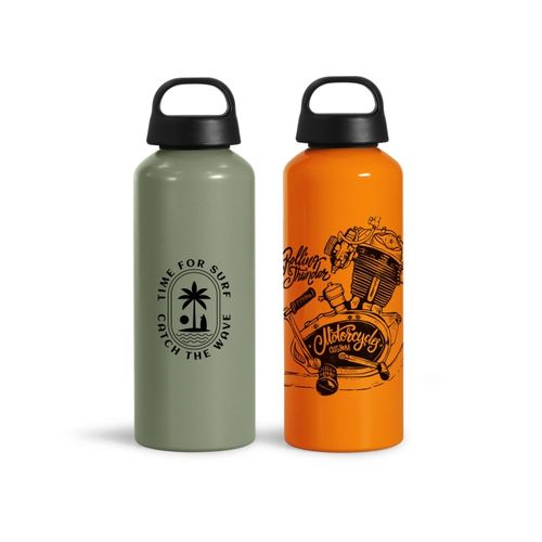 Bouteille aluminium recyclé 750ml - 1