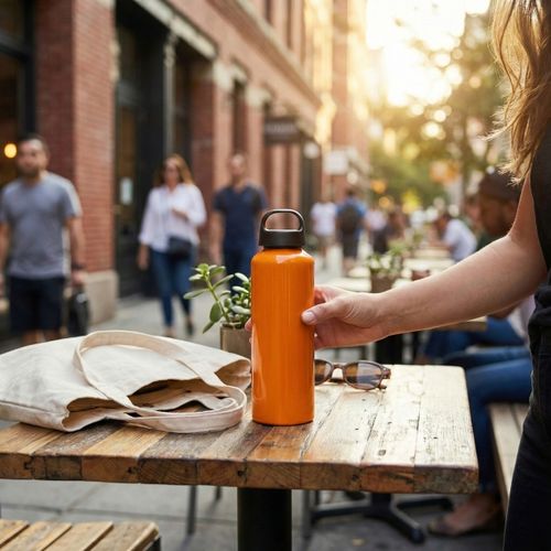 Bouteille aluminium recyclé 1000ml - 3