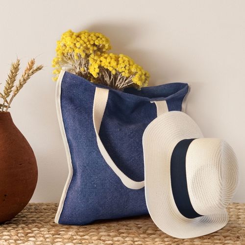 Sac shopping réversible jute lavée TOPDAY thumbnail 6