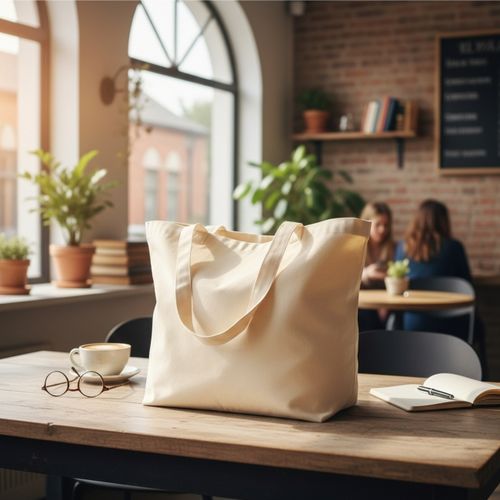 Sac shopping XXL coton bio 280g JEANNETTE thumbnail 4