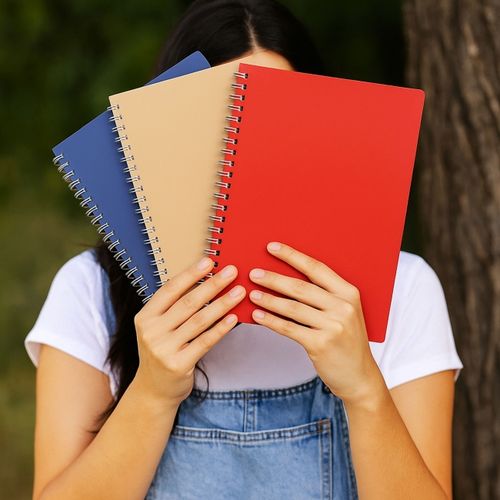 Cahier spirale cuir régénéré A5 LIBER - 3
