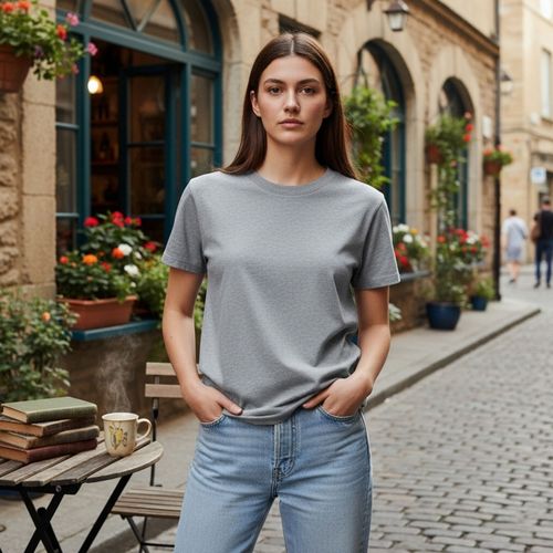 Tee-Shirt femme coton bio 170g LUCIENNE thumbnail 4