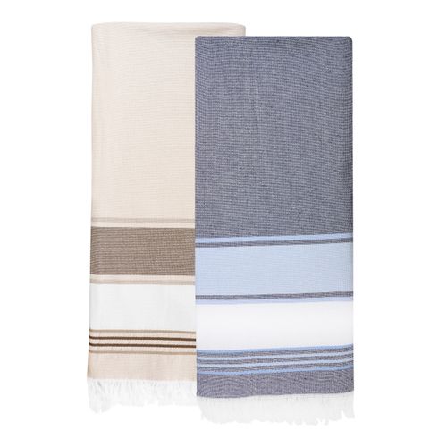 Fouta serviette polycoton recyclé 470g MARINA, RIONDET SERIPUB, EYBENS
