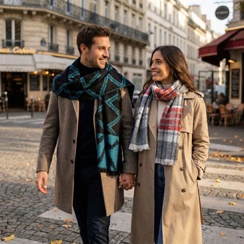 Écharpe jacquard 280g thumbnail 4