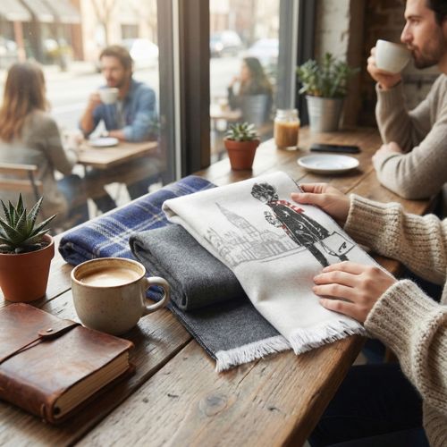 Étole jacquard bio 125g - 3