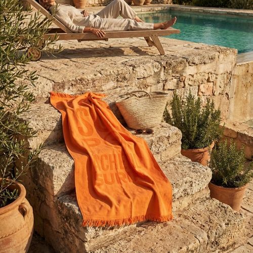 Fouta serviette frangée 70 x 140 cm 450g thumbnail 4