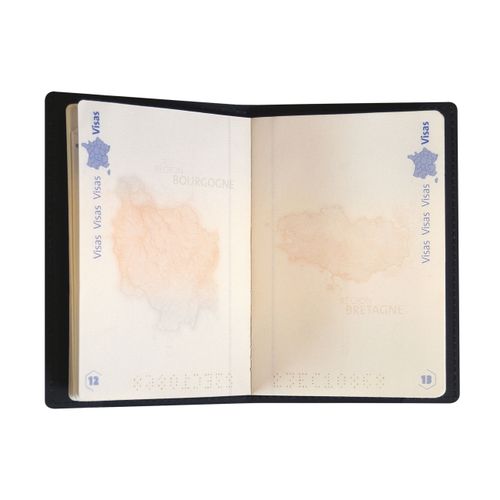 Porte-passeport cuir régénéré - 3