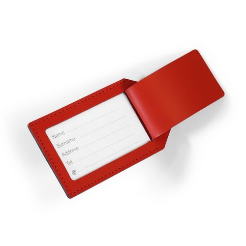 Porte-étiquette bagage cuir régénéré - 2