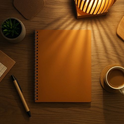 Cahier à spirale cuir régénéré - 8