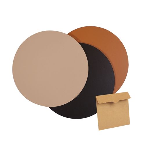 Sous verres cuir régénéré - 1