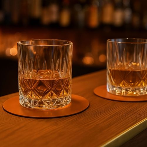 Sous verres cuir régénéré - 4