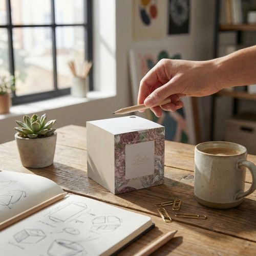 Bloc cube/crayon bois - 2